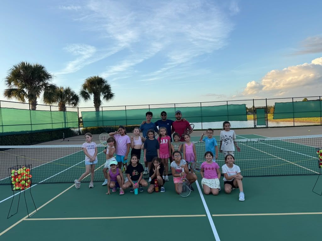 Kids group at AR Tennis Academy courts