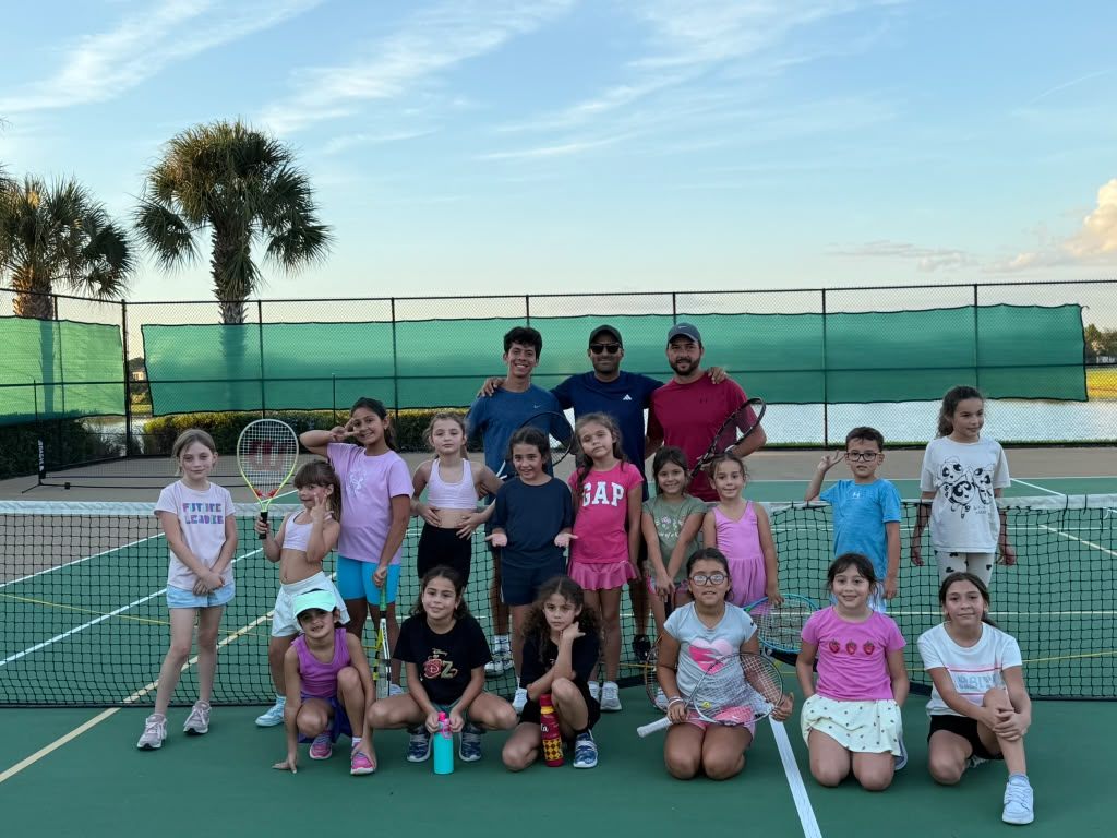 Kids group with coaches